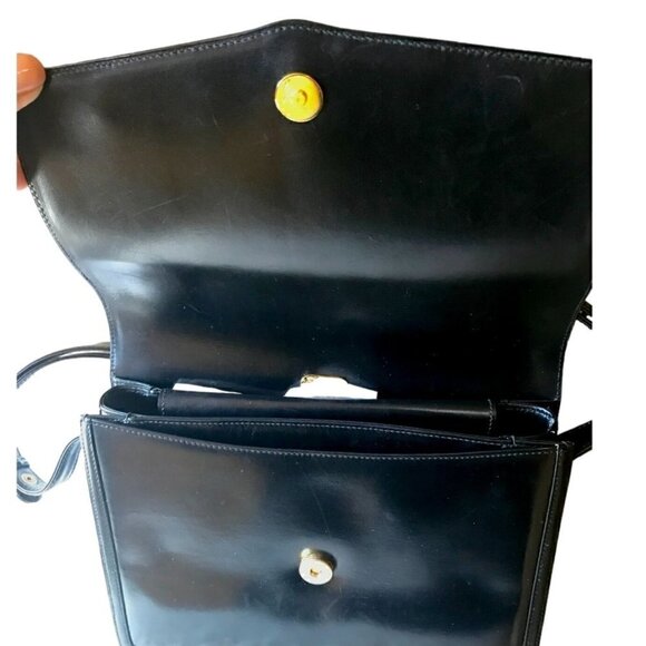 Vintage Gucci Handbag in Black Leather,‎ from 80s - Picture 9 of 16